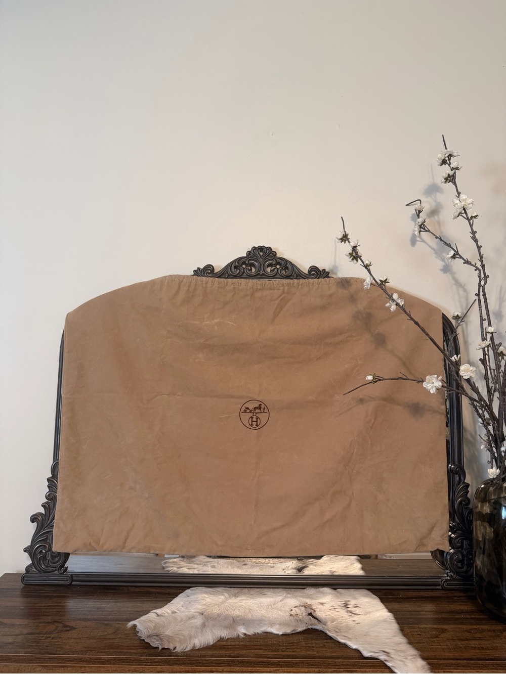 Large Hermès Dust Bag 34 x 25”